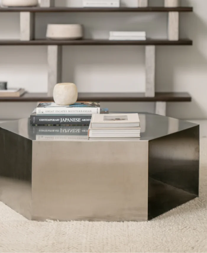 Kavos staliukas, plieno, plotis 100cm