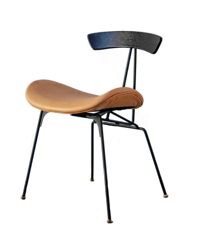 Valgomojo kėdė JULIA, oda, rudos spalvos