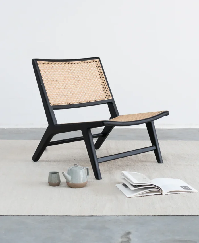 Krėslas FLORA, juodas